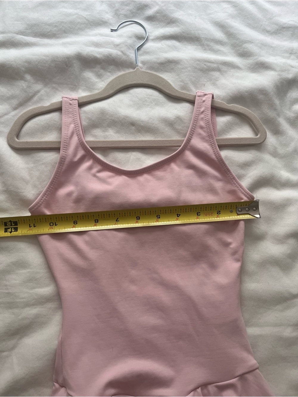So Danca Ballet Dance Child Tank Dress Leotard Bow on Back Pink Size 2A 12-14 - Picture 10 of 11